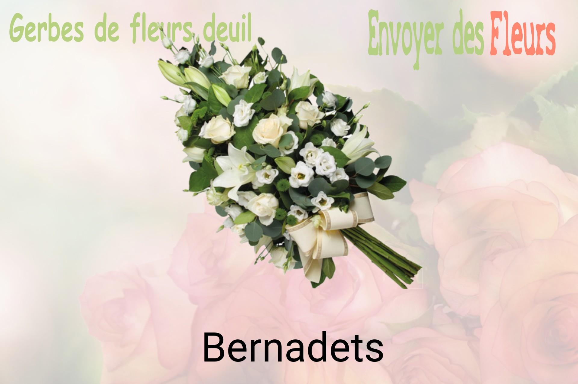 Gerbe de fleurs de deuil livrée à Bernadets